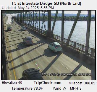 I-5 at Interstate Bridge SB (North End)